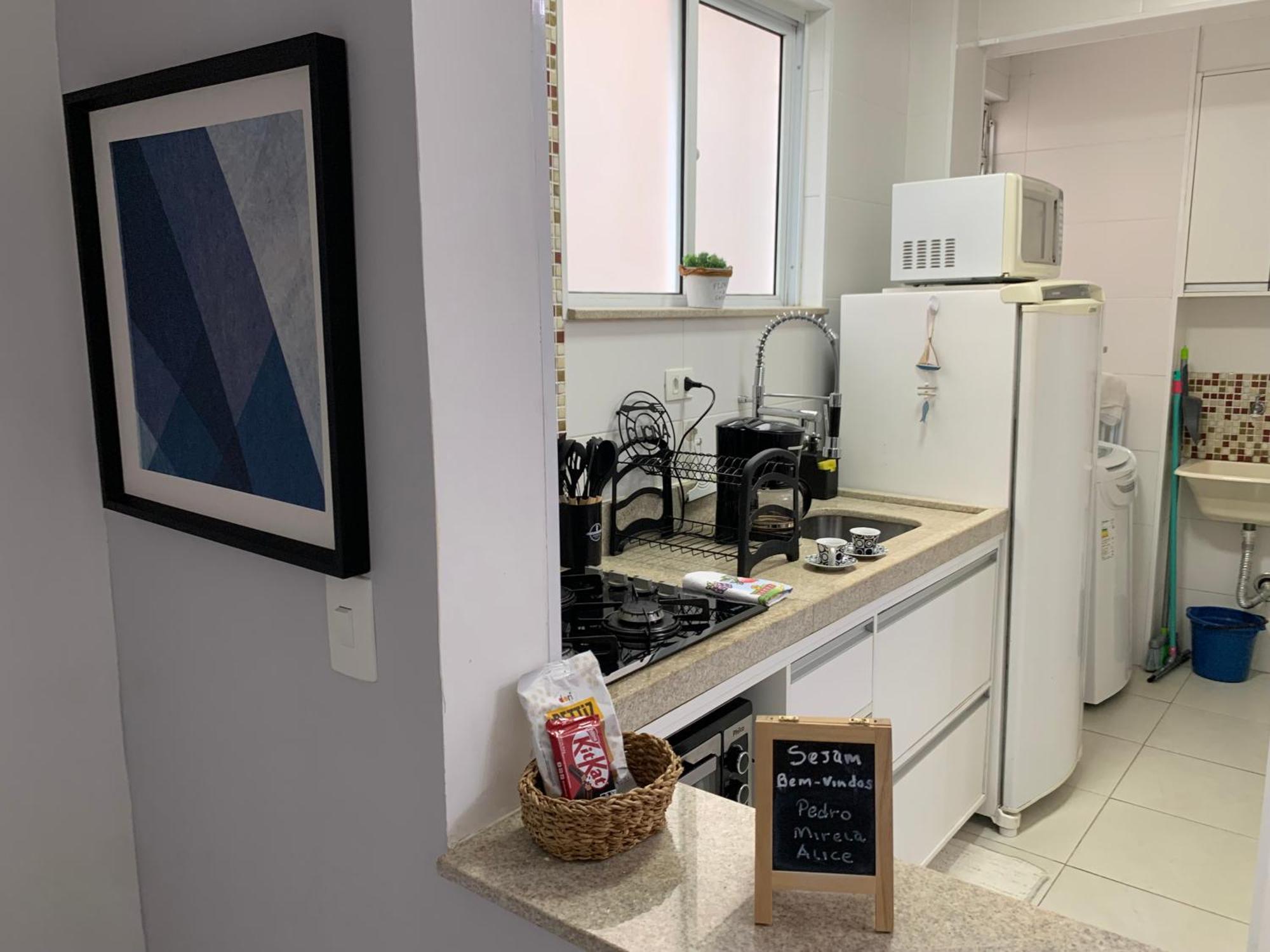 Apartamento Em Santos No Gonzaga Em Frente A Praia Экстерьер фото